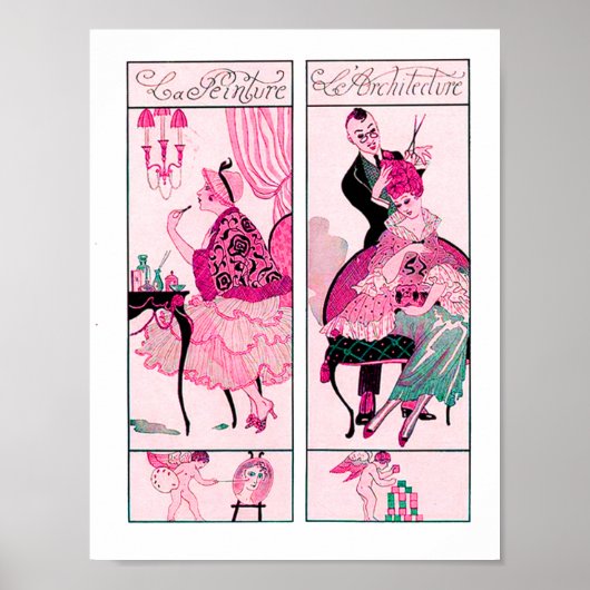 HAIR STYLIST, MODE BEAUTY SALON MAKE ARTIST POSTER (Voorkant)