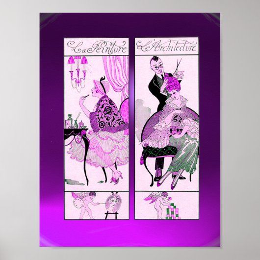 HAIR STYLIST, MODE BEAUTY SALON MAKE ARTIST POSTER (Voorkant)