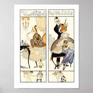 HAIR STYLIST, MODE BEAUTY SALON MAKE ARTIST POSTER