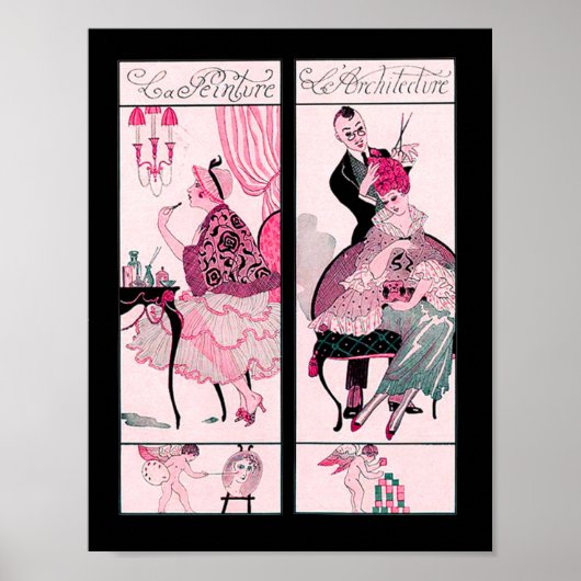 HAIR STYLIST, MODE BEAUTY SALON MAKE ARTIST POSTER (Voorkant)