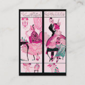 HAIR STYLIST, MODE BEAUTY SALON MAKE ARTIST VISITEKAARTJE (Achterkant)