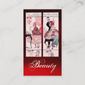 HAIR STYLIST, MODE BEAUTY SALON MAKE ARTIST VISITEKAARTJE (Achterkant)