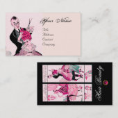 HAIR STYLIST, MODE BEAUTY SALON MAKE ARTIST VISITEKAARTJE (Voorkant / Achterkant)