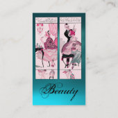 HAIR STYLIST, MODE BEAUTY SALON MAKE ARTIST VISITEKAARTJE (Achterkant)