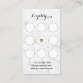 Hair Stylist Modern Black & Gold Salon Loyalty (Achterkant)