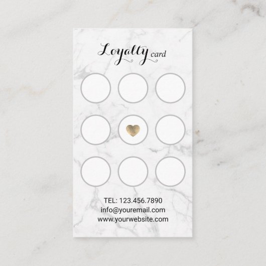 Hair Stylist Modern Black & Gold Salon Loyalty (Achterkant)