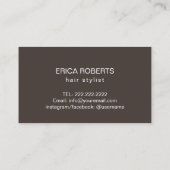 Hair Stylist Modern Gold Scissor Hair Salon Visitekaartje (Achterkant)