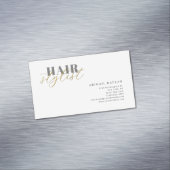 Hair Stylist Modern Minimalist Plain Professional Magnetisch Visitekaartje (Voorbeeld)