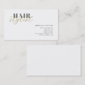 Hair Stylist Modern Minimalist Plain Professional Visitekaartje (Voorkant / Achterkant)