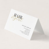 Hair Stylist Modern Minimalist Plain Professional Visitekaartje (Voorkant)