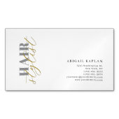 Hair Stylist Modern Minimalist Plain Profile Magnetisch Visitekaartje (Voorkant)