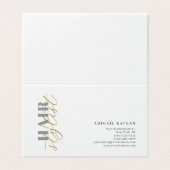 Hair Stylist Modern Minimalist Plain Profile Visitekaartje (Buitenkant ongevouwen)