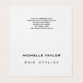 Hair Stylist Modern Minimalist Trendy Visitekaartje (Buitenkant ongevouwen)