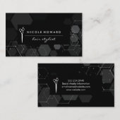 Hair Stylist | Modern ontwerp | Geometrisch Visitekaartje (Voorkant / Achterkant)