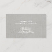 Hair Stylist Modern Silver Stippen Elegant Salon Visitekaartje (Achterkant)