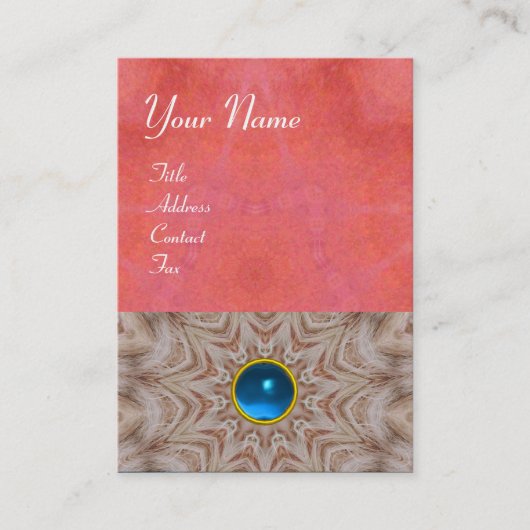 HAIR STYLIST-monogram, antiek roze rood wit Visitekaartje (Voorkant)