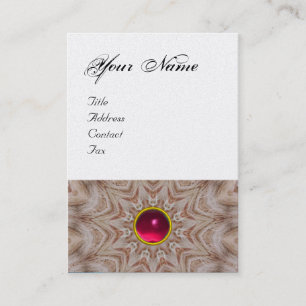 HAIR STYLIST-monogram, rode roze ronddraaiende wit Visitekaartje