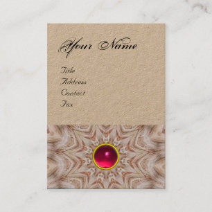 HAIR STYLIST Monogram Rood Roze Ruby Edelsteen Visitekaartje
