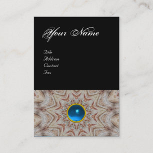 HAIR STYLIST-monogram, saffierblauw zwart Visitekaartje