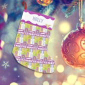 Hair Stylist Occupation | Roze glitter Kleine Kerstsok