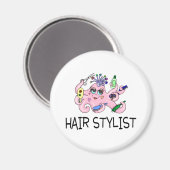 Hair Stylist Octopus Magneet (Voorkant / Achterkant)