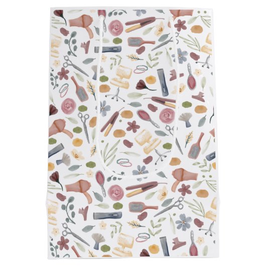 Hair Stylist | Patroon | WATERVERF Medium Cadeauzakje (Achterkant)