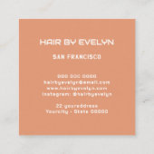 Hair Stylist Photo Visitekaartje (Achterkant)