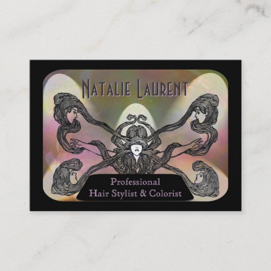 Hair Stylist Professional Beauty Visitekaartje (Voorkant)