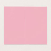 Hair stylist professioneel platte roze vrouwtje visitekaartje (Binnenkant ongevouwen)