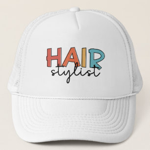 Hair Stylist Retro Hairdresser Gift Trucker Pet