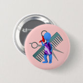 Hair Stylist Ronde Button 5,7 Cm (Voorkant /achterkant)