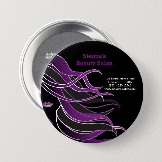 Hair Stylist Ronde Button 7,6 Cm (Voorkant /achterkant)