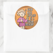 Hair Stylist Ronde Sticker (Tas)