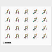 Hair Stylist Ronde Sticker (Vel)