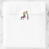 Hair Stylist Ronde Sticker (Tas)
