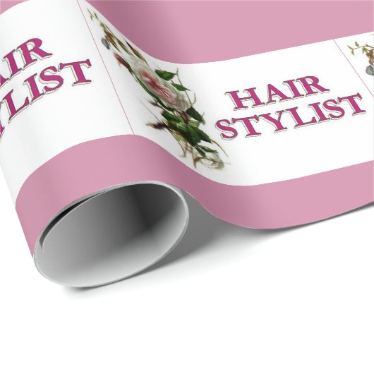 Hair Stylist Roos Cadeaupapier (Rol Hoek)
