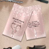 Hair Stylist Roos DripGlitter Hairdresser Scissors Visitekaartje