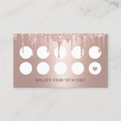 Hair Stylist Roos Gold Glitter maakt de zalonloyal Klantenkaartje (Voorkant)