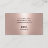 Hair Stylist Roos Gold Scissor Beauty Salon Visitekaartje (Achterkant)