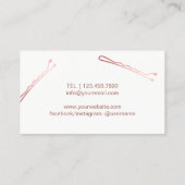 Hair Stylist Roos Gold Scissor & Girl Hair Salon Visitekaartje (Achterkant)