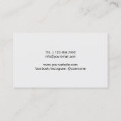 Hair Stylist Roos Gold Scissor Salon Minimalist Visitekaartje (Achterkant)