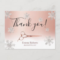 Hair Stylist Roos Gold Winter Snowflakes Hartelijk