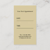 Hair Stylist Royal Gold Scissor Beauty Salon Black Afsprakenkaartje (Achterkant)