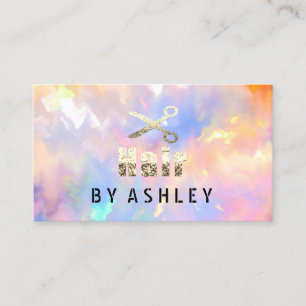 Hair Stylist Salon Holographic Appointcard Visitekaartje