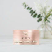 Hair Stylist Salon Makeup Lash Appointes Blush Visitekaartje (Staand voorkant)