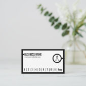 Hair Stylist Salon Minimale Border Loyalty Punch (Staand voorkant)