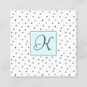 Hair Stylist Salon Monogram Appointkaarten Afsprakenkaartje (Voorkant)