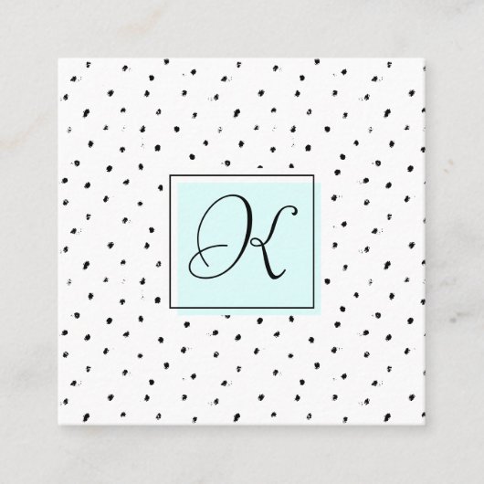 Hair Stylist Salon Monogram Appointkaarten Afsprakenkaartje (Voorkant)