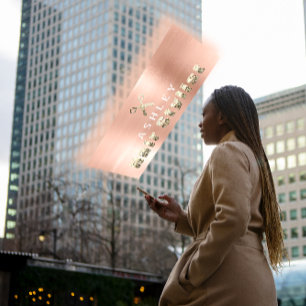 Hair Stylist Salon Roos Gold Appointment Card Visitekaartje