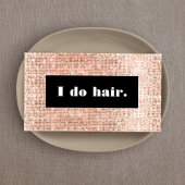 Hair Stylist Salon Roos Gold Faux Sequins Visitekaartje